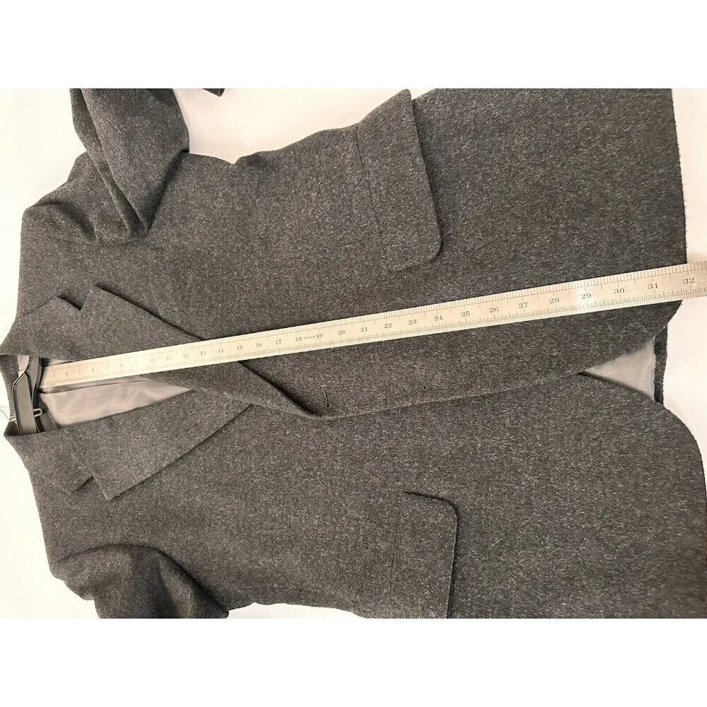 Embassy Square Blazer 40R Grey 2 Button Single Vent Lined 100% Camel Hair Preppy